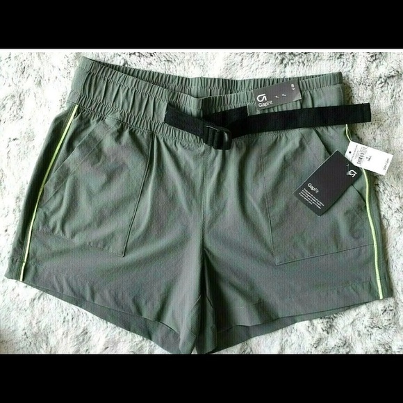 NWT GapFit  Olive green Shorts Dry Wicking 4Way stretch 4" Inseam Small - Picture 4 of 8